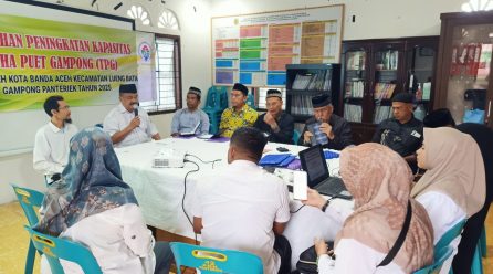Pelatihan Peningkatan Kapasitas Tuha Peut Gampong Panteriek